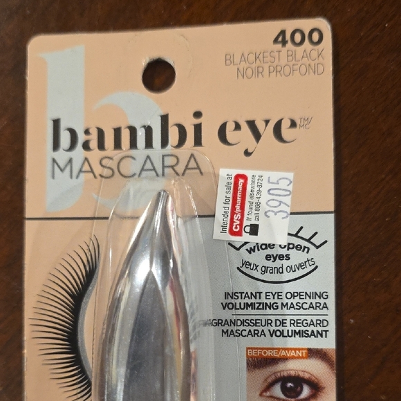(J52) NWT L'Oreal Paris Bambi Eye Mascara in Blackest Black 400 - Picture 2 of 5